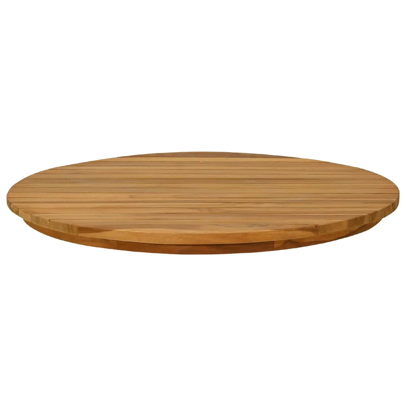 Table Top Ø 60 x 3.5 Round Solid Teak Wood Natural