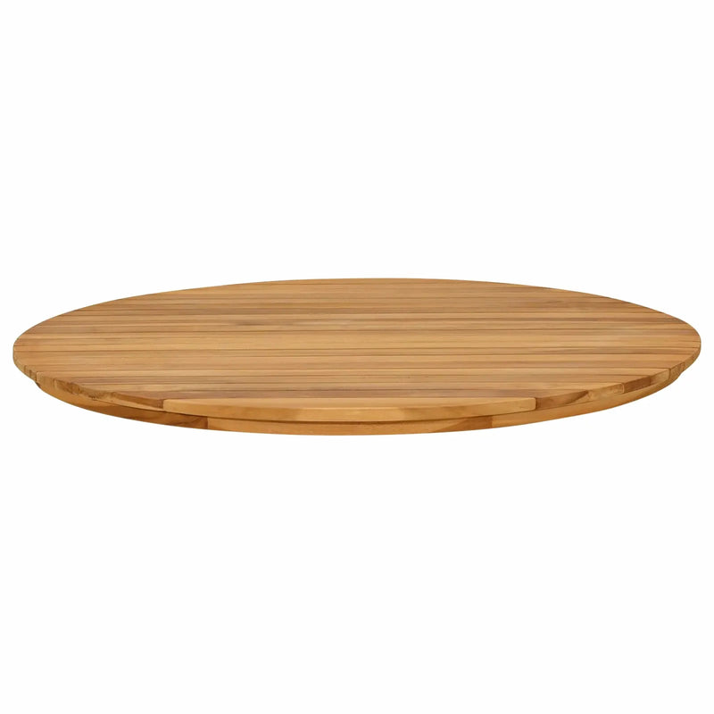 Table Top Ø 80 x 3.5 Round Solid Teak Wood Natural