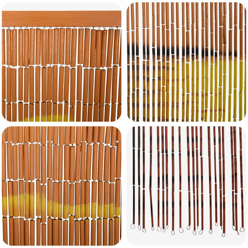 Insect Door Curtain Multicolor 200 x 90 cm Bamboo