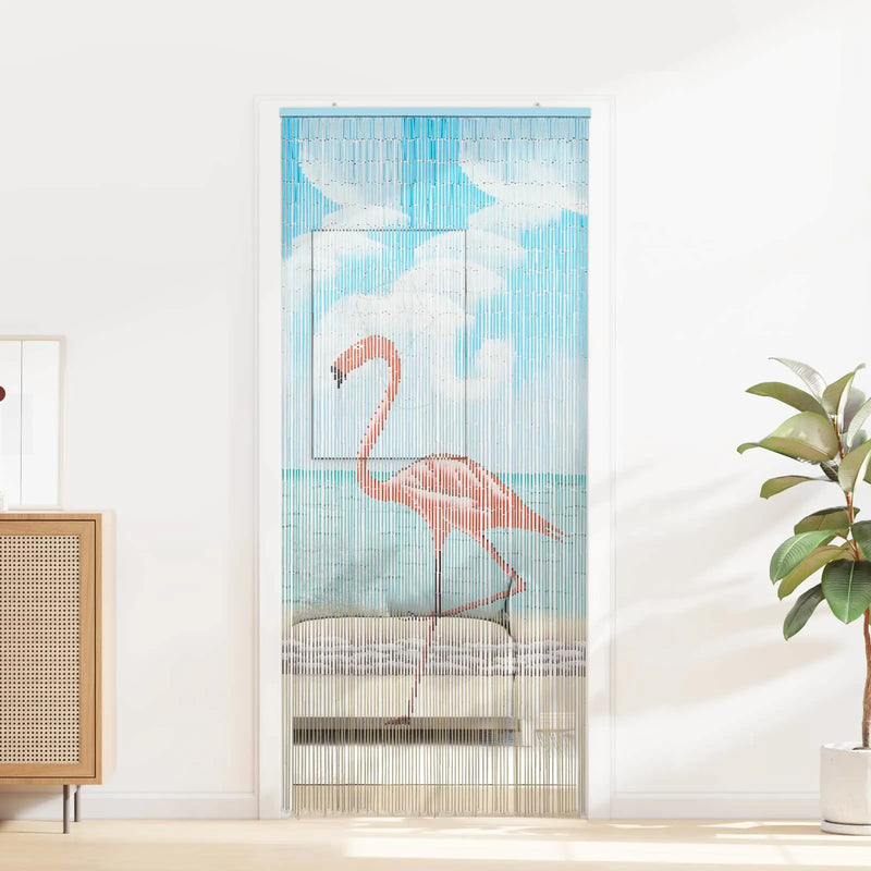 Insect Door Curtain Multicolor 200 x 90 cm Bamboo