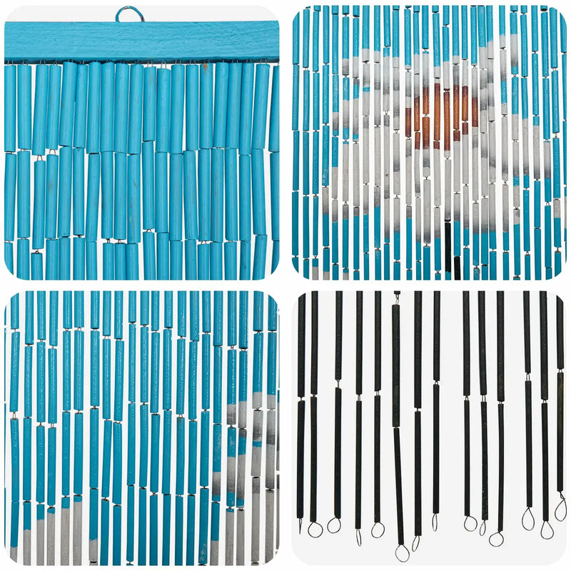 Insect Door Curtain Multicolor 200 x 90 cm Bamboo