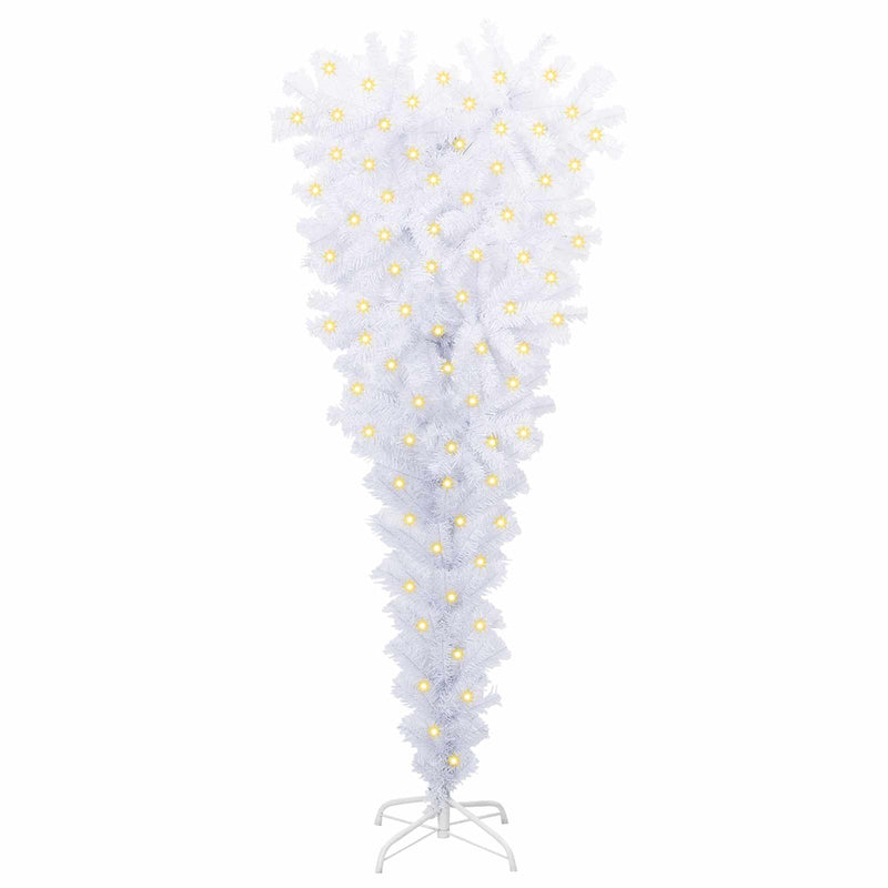 vidaXL Artificial Christmas Tree with Stand White 120 cm PVC and Steel