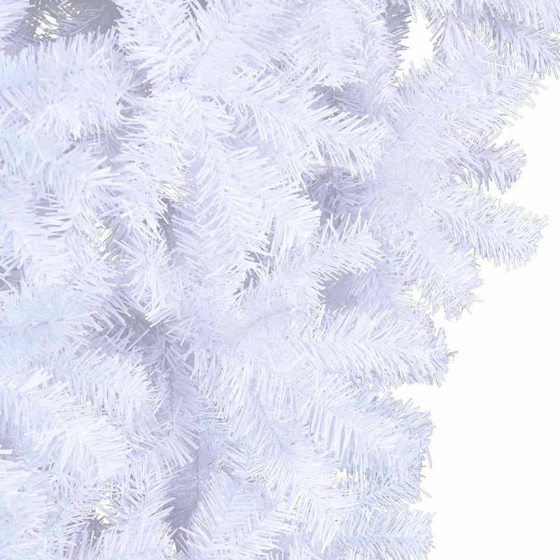 vidaXL Artificial Christmas Tree with Stand White 150 cm PVC and Steel