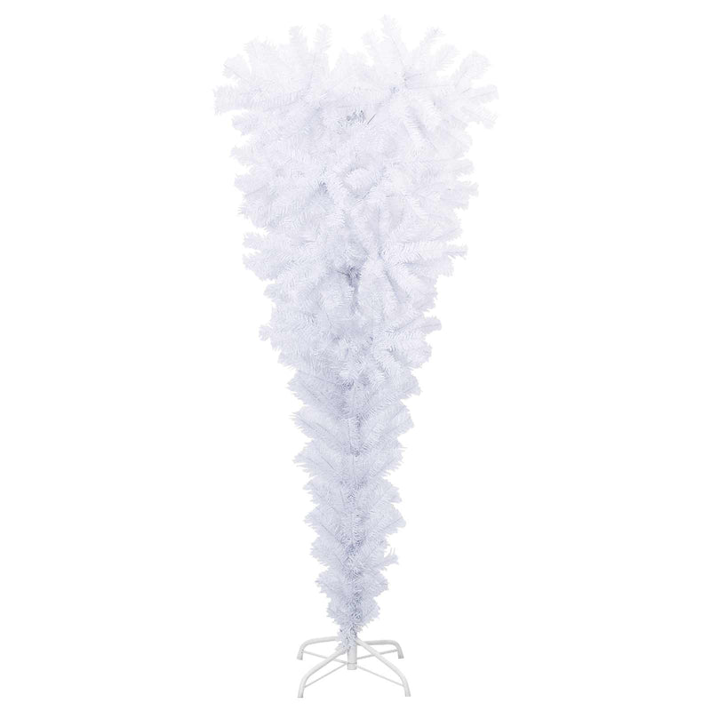 vidaXL Artificial Christmas Tree with Stand White 150 cm PVC and Steel