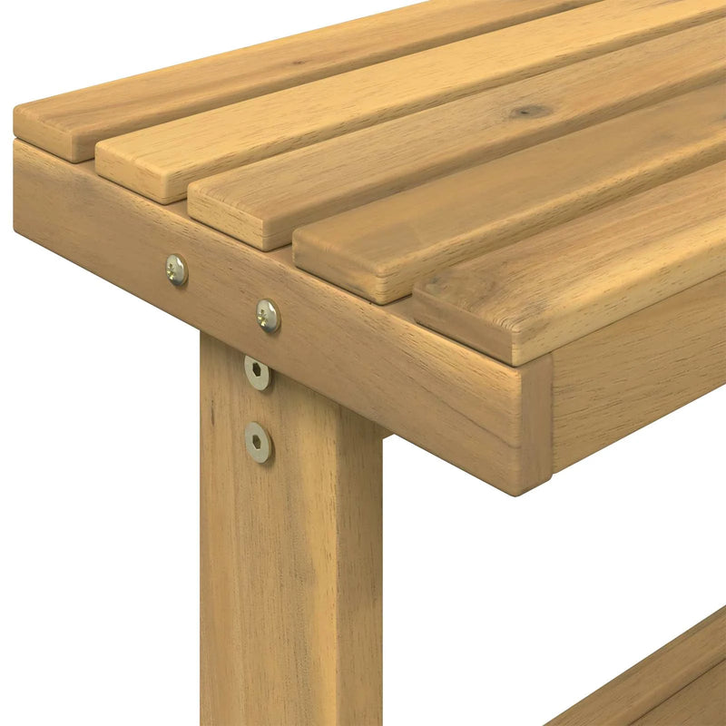 Outdoor Potting Bench 111.5 x 48.5 x 107 cm Solid Acacia Wood