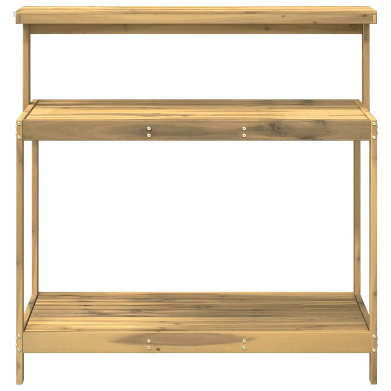 Outdoor Potting Bench 111.5 x 48.5 x 107 cm Solid Acacia Wood