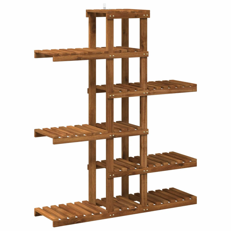 Plant Stand Natural 93 x 25 x 114.5 cm Solid Acacia Wood