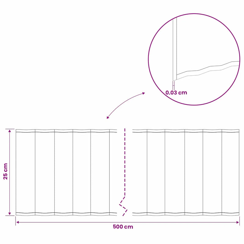 Lawn Edging 5 m x 25 cm Galvanised Steel Silver