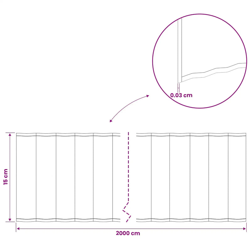 Lawn Edging 20 m x 15 cm Galvanised Steel Silver
