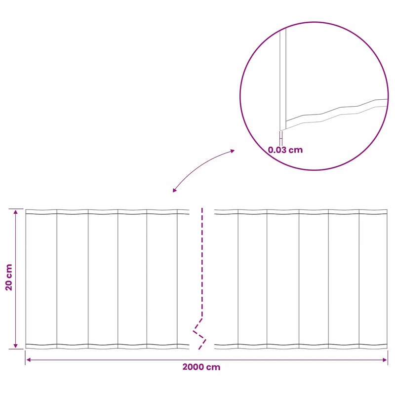 Lawn Edging 20 m x 20 cm Galvanised Steel Silver
