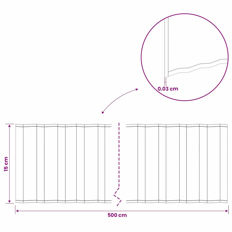 Lawn Edging 5 m x 15 cm Galvanised Steel Silver