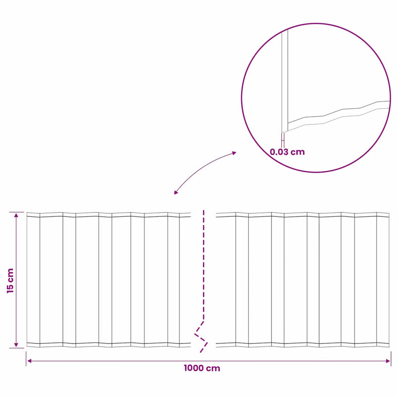 Lawn Edging 10 m x 15 cm Galvanised Steel Silver