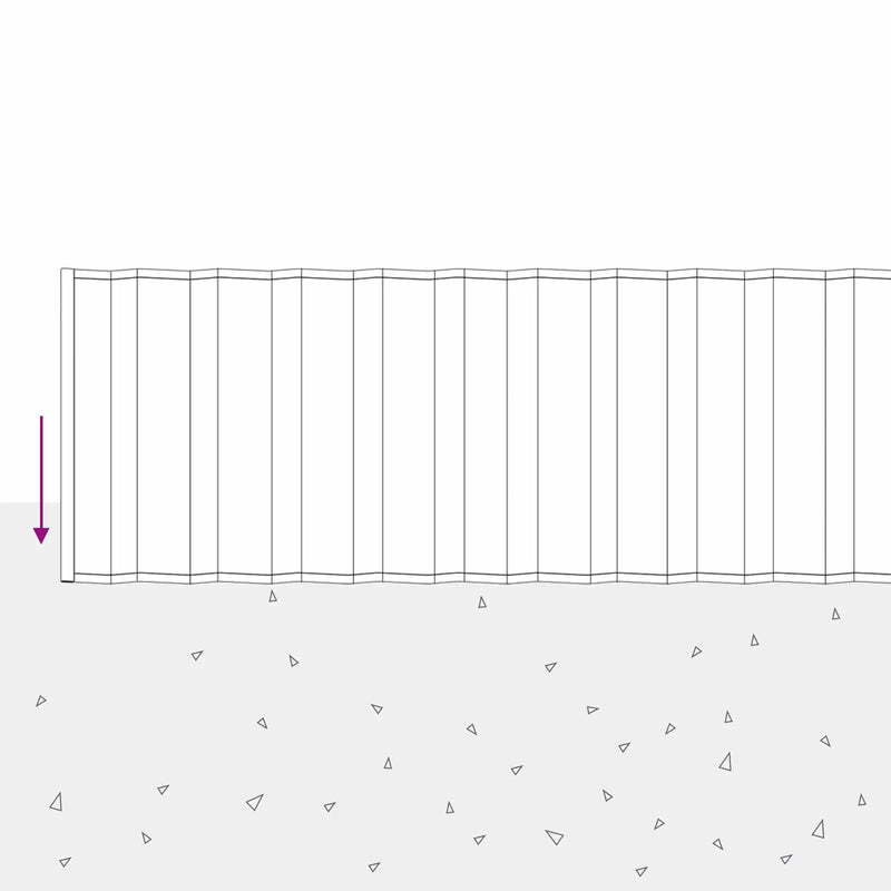 Lawn Edging 10 m x 25 cm Galvanised Steel Silver