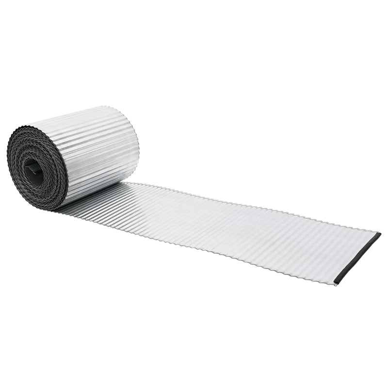 Lawn Edging 5 m x 15 cm Galvanised Steel Silver
