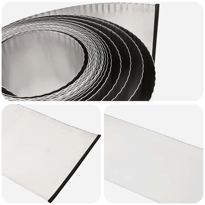 Lawn Edging 5 m x 15 cm Galvanised Steel Silver