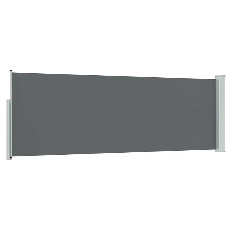 Retractable Side Awning Anthracite 500 x 100 cm Polyester