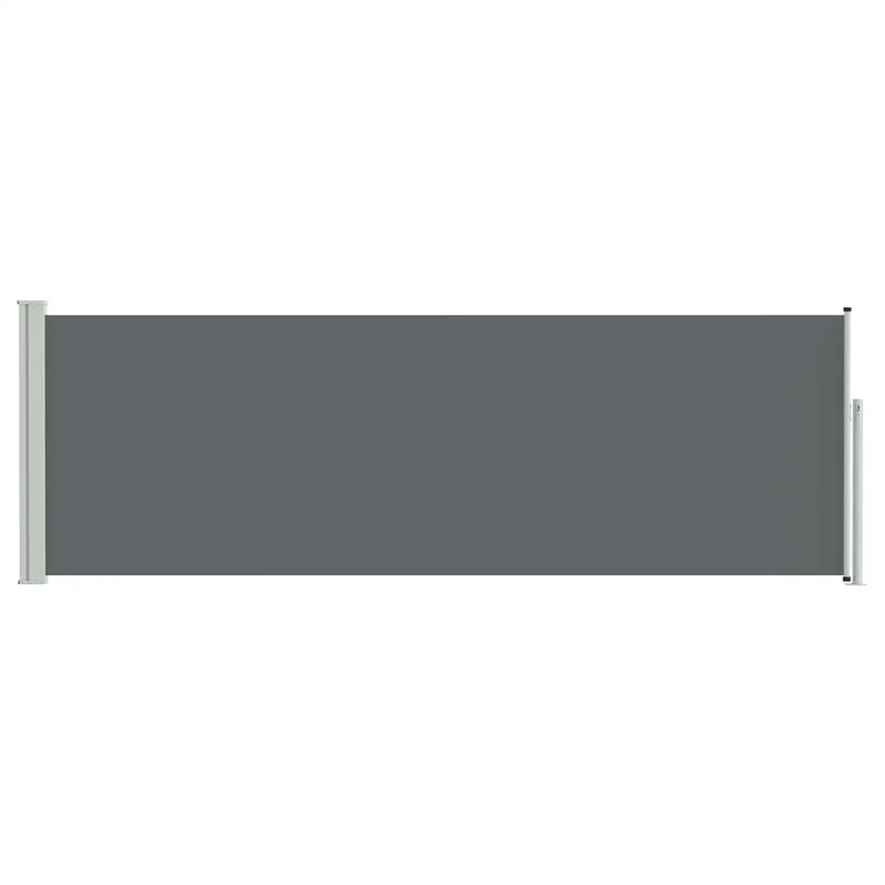 Retractable Side Awning Anthracite 500 x 100 cm Polyester