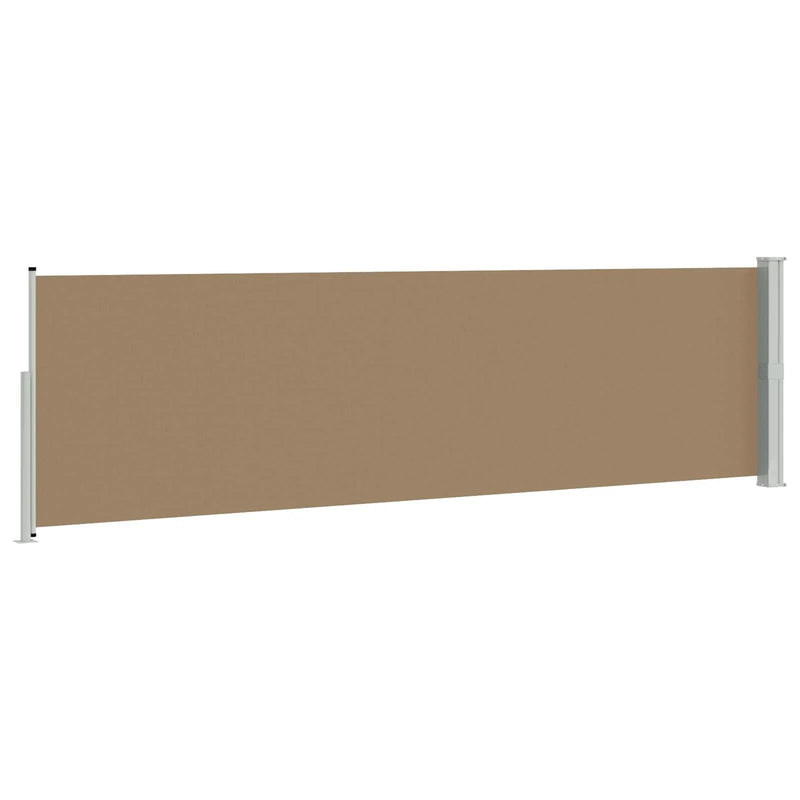 Retractable Side Awning Taupe 500 x 117 cm Polyester