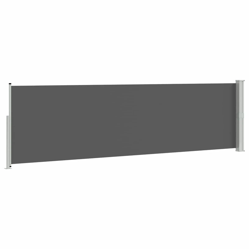 Retractable Side Awning Anthracite 500 x 117 cm Polyester