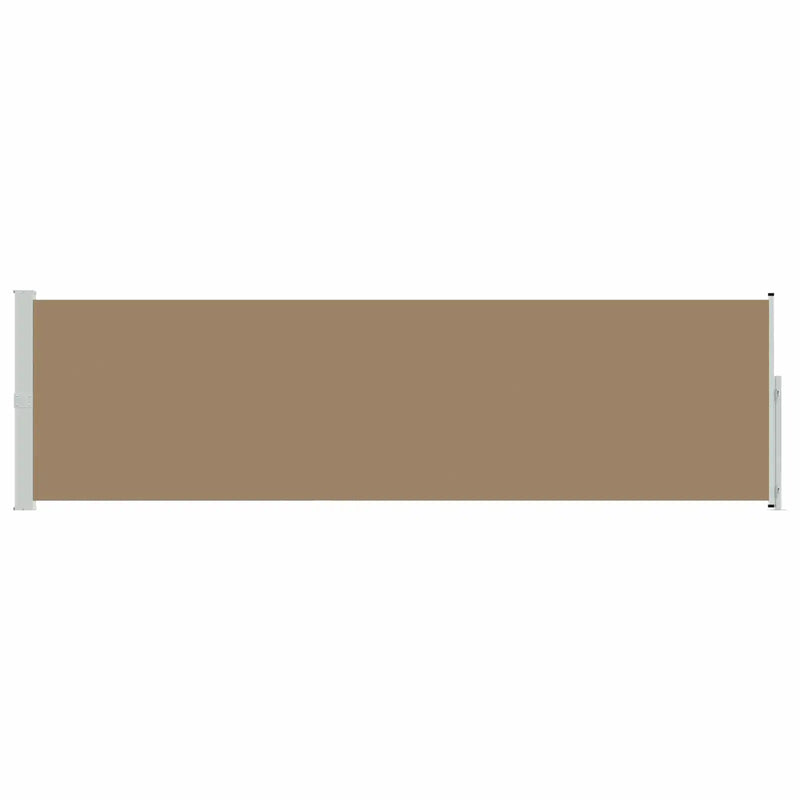Retractable Side Awning Taupe 500 x 160 cm Polyester