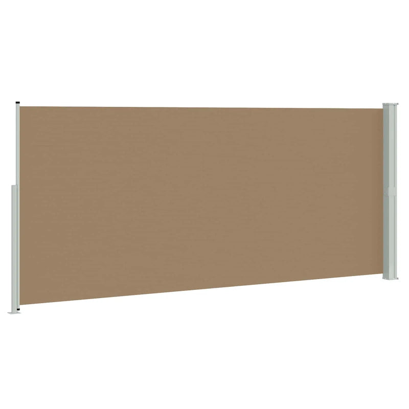 Retractable Side Awning Taupe 600 x 200 cm Polyester