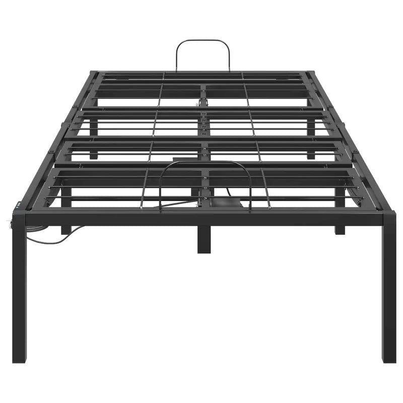 Electric Adjustable Bed Frame Black 90 x 190 x 48 cm Steel