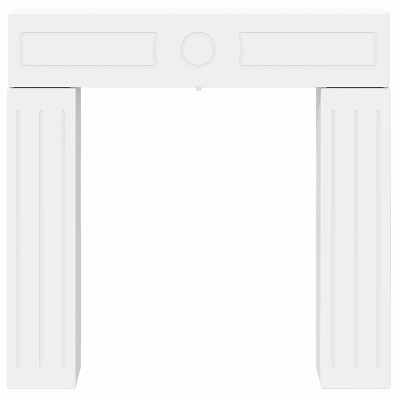 Fireplace Surround White 102 x 18 x 100.5 cm Engineered Wood