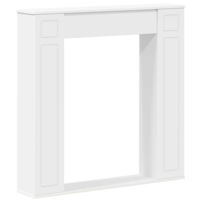 Fireplace Surround White 100 x 20 x 100 cm Engineered Wood