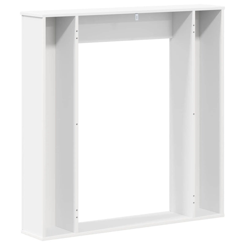Fireplace Surround White 100 x 20 x 100 cm Engineered Wood