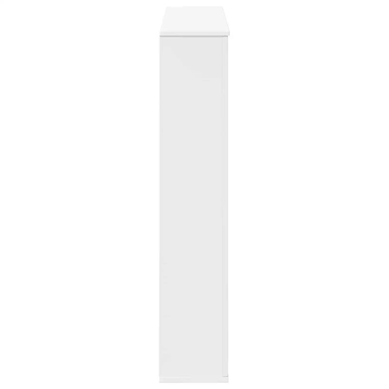 Fireplace Surround White 100 x 20 x 100 cm Engineered Wood