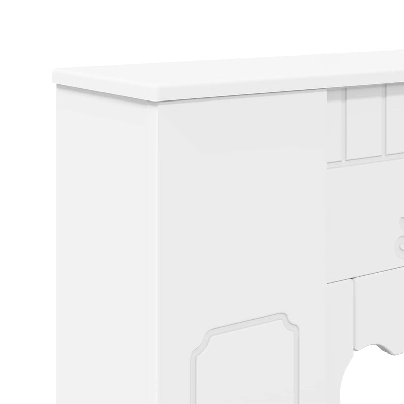 Fireplace Surround White 93 x 20 x 89 cm Engineered Wood