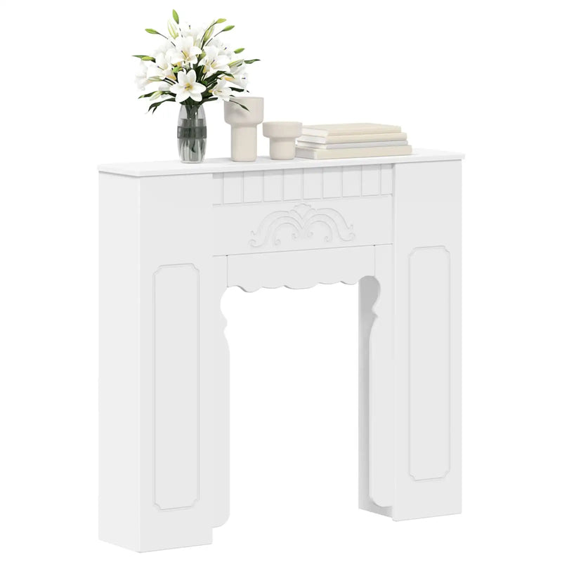 Fireplace Surround White 93 x 20 x 89 cm Engineered Wood