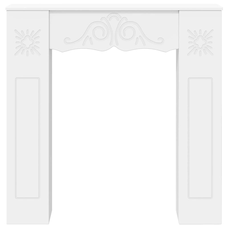 Fireplace Surround White 102 x 20 x 102 cm Engineered Wood