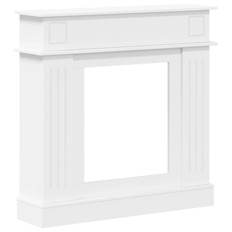Fireplace Surround White 102 x 26 x 100 cm Engineered Wood