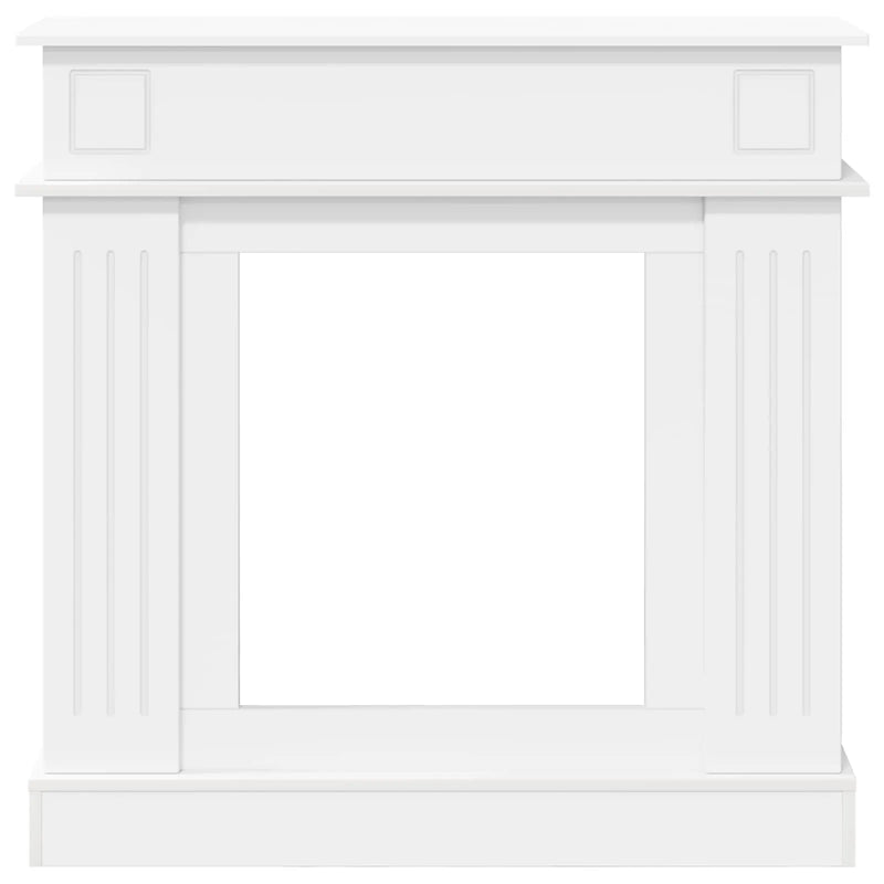 Fireplace Surround White 102 x 26 x 100 cm Engineered Wood