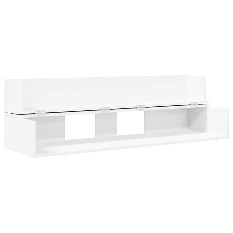 Studio Desk White 130 x 40 x 19.5 cm Engineered Wood