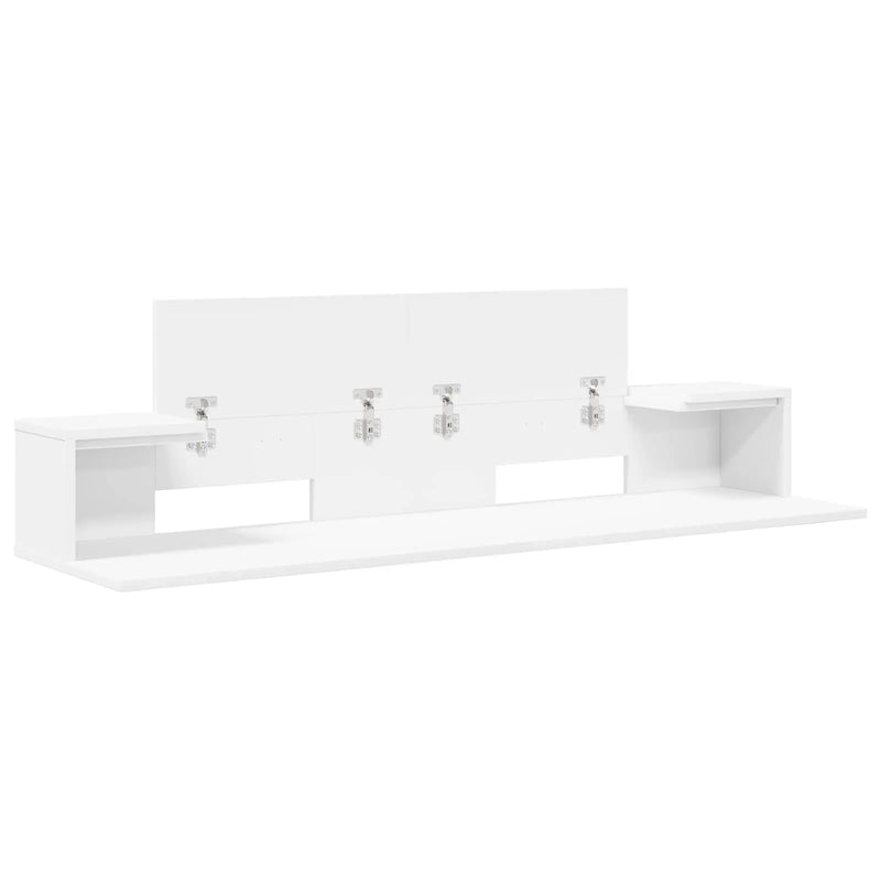 Studio Desk White 152 x 36 x 19.5 cm Engineered Wood