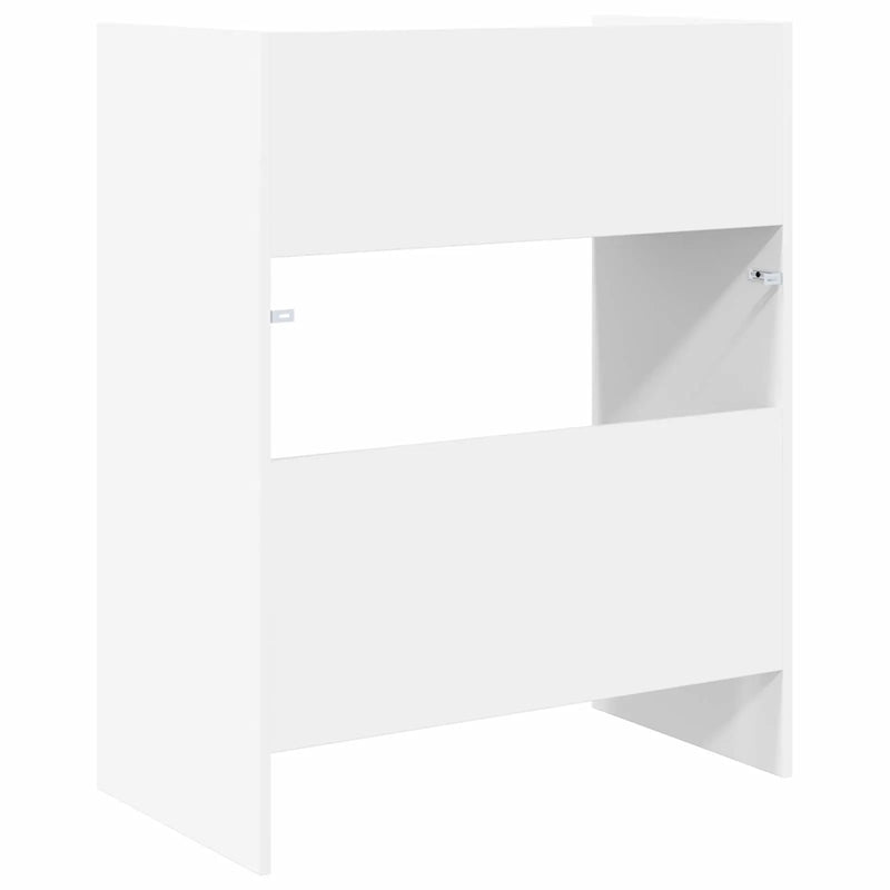 DJ Table White 62 x 45 x 102 cm Engineered Wood