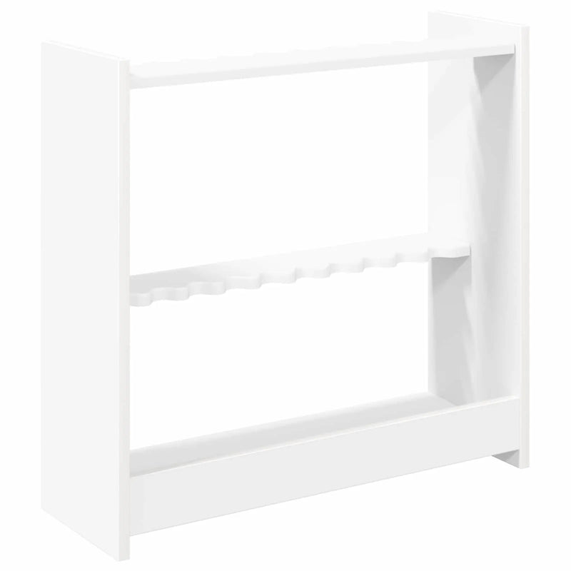 Billiard Cue Stand Engineered Wood 60 x 20 x 57 cm White