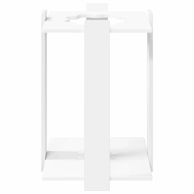 Billiard Cue Stand Engineered Wood 42 x 43 x 60 cm White