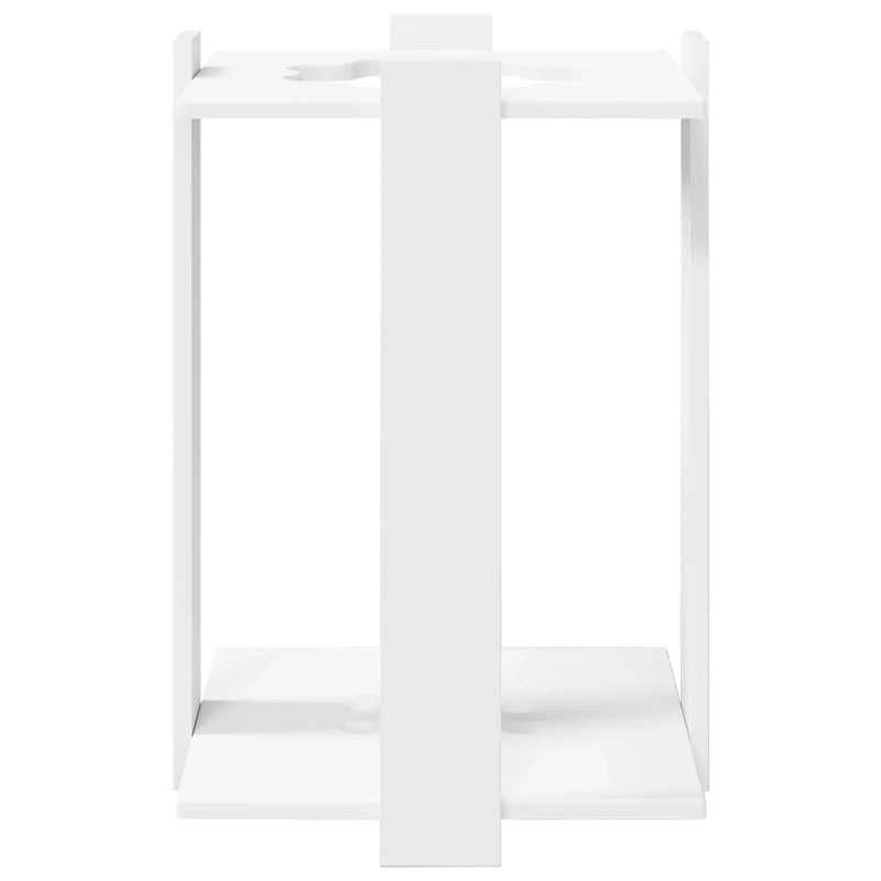 Billiard Cue Stand Engineered Wood 42 x 43 x 60 cm White