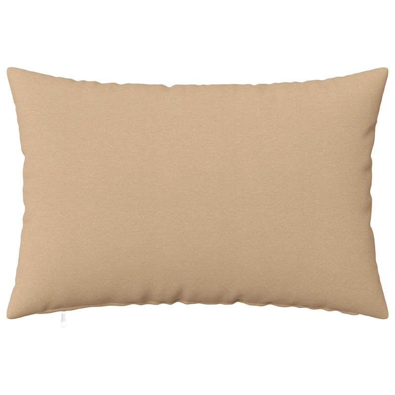 Cushion Cover 2 pcs HEERLEN Cream 30 x 50 cm Fabric