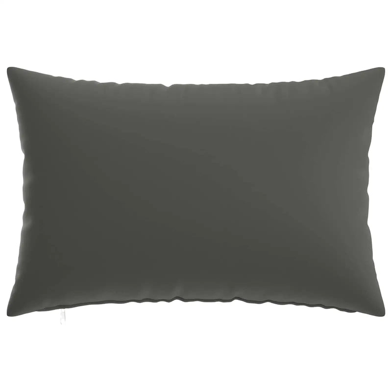 Cushion Cover 2 pcs HEERLEN Anthracite 30 x 50 cm Polyester