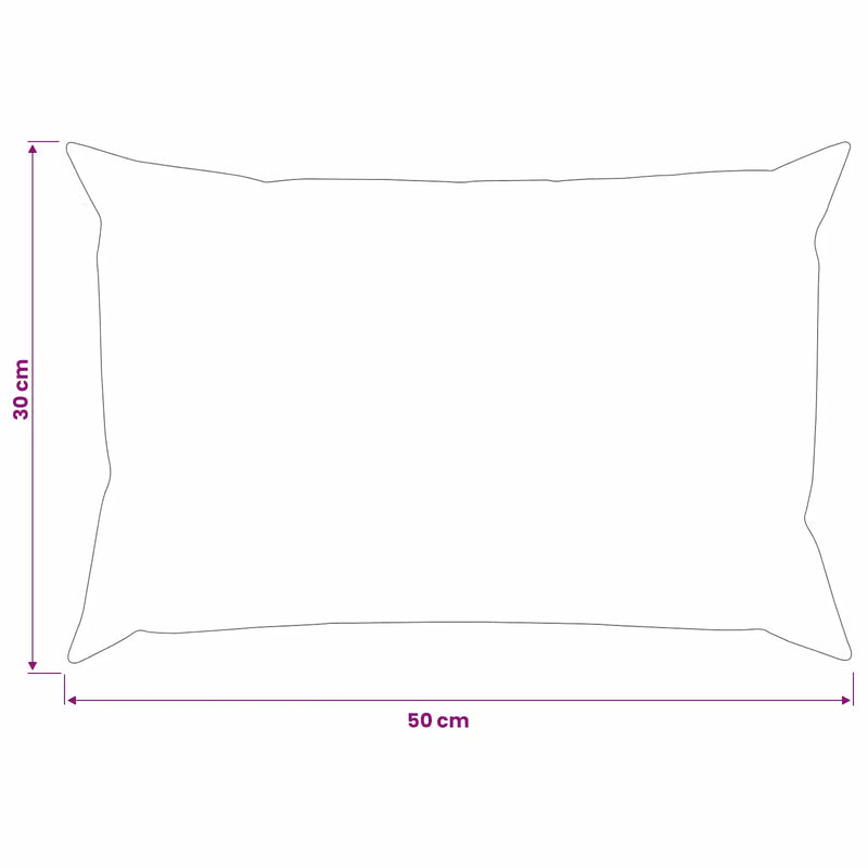 Cushion Cover 2 pcs HEERLEN Grey 30 x 50 cm Polyester