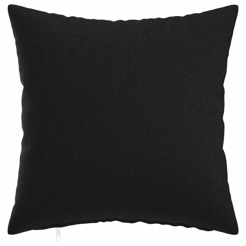 Cushion Cover 2 pcs HEERLEN Black 40 x 40 cm