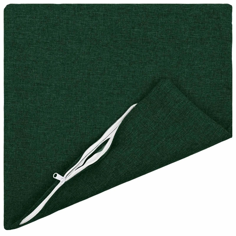 Cushion Cover 2 pcs HEERLEN Dark Green 40 x 40 cm Fabric