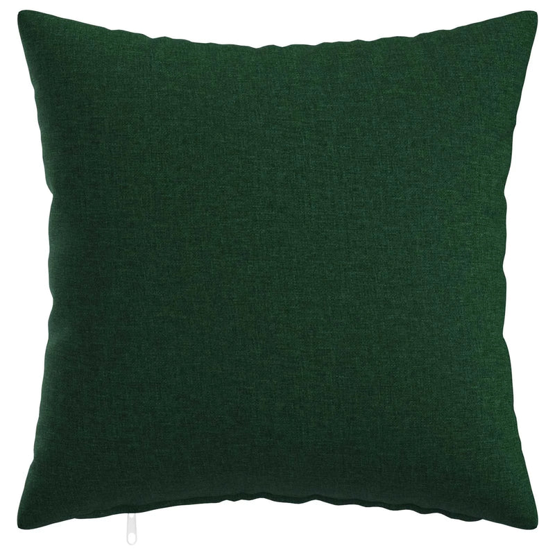Cushion Cover 2 pcs HEERLEN Dark Green 40 x 40 cm Fabric