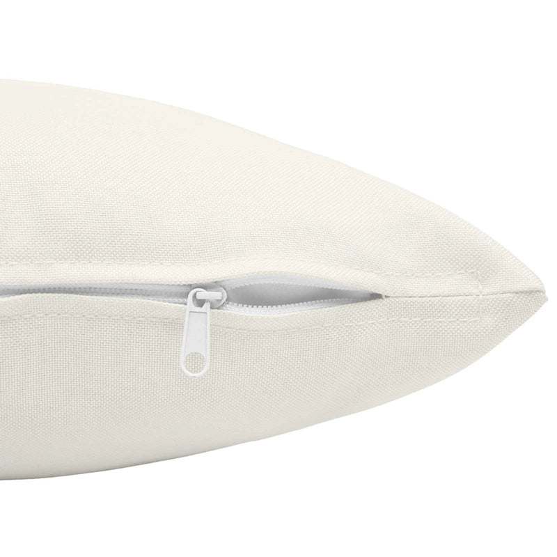 Cushion Cover 2 pcs HEERLEN White 40 x 40 cm