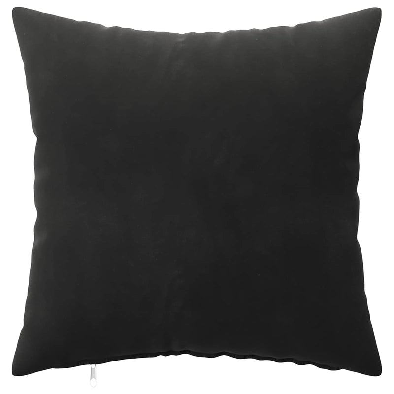 Cushion Cover 2 pcs HEERLEN Black 40 x 40 cm Velvet