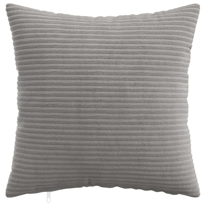 Cushion Cover 2 pcs HEERLEN Light Grey 40 x 40 cm Corduroy